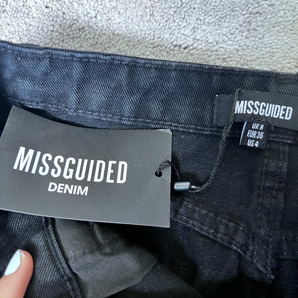 New Denim Missguided Black Skirt